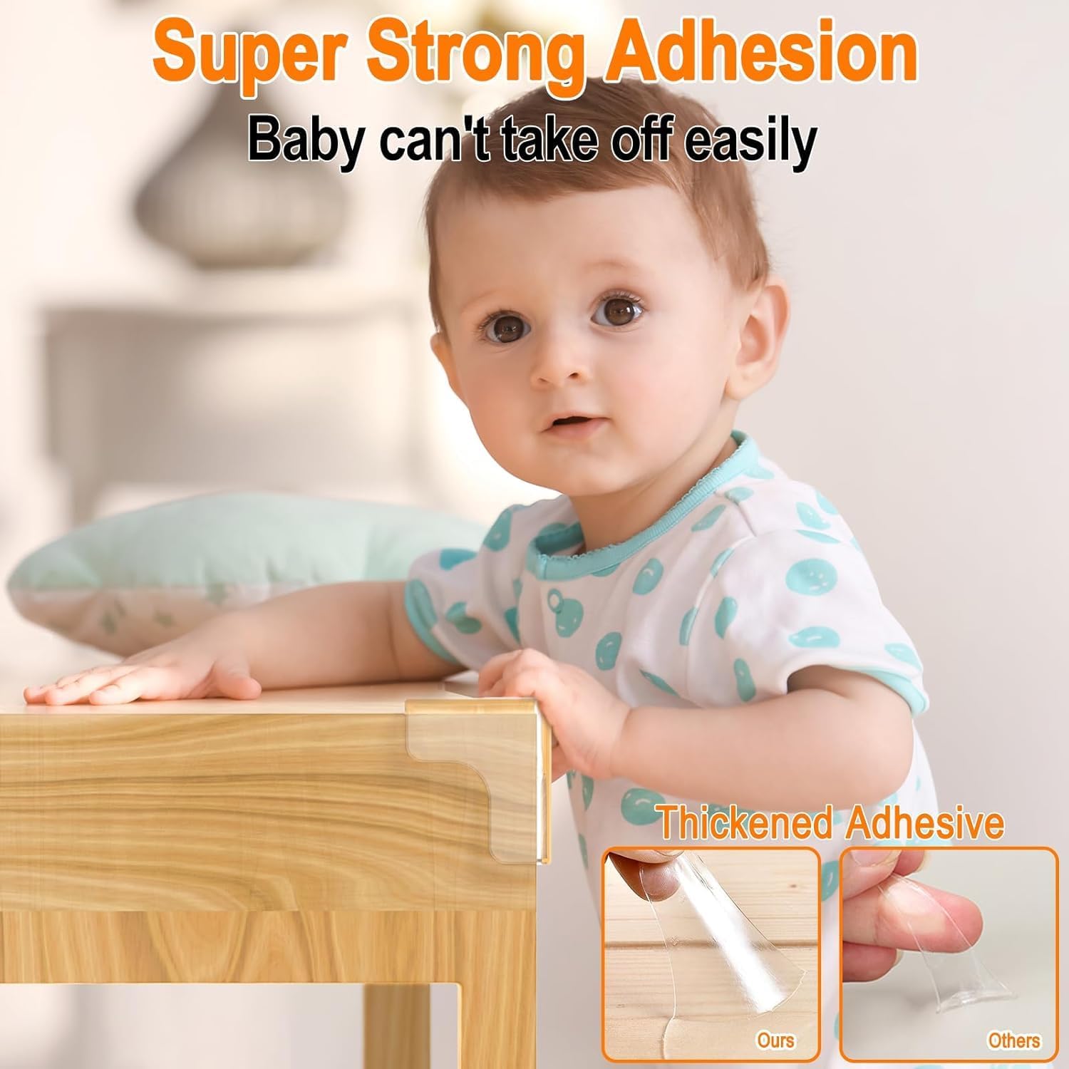 12PCS Coin de Table Protection Bebe, Protection Coin de Table Transparent,Protecteur d'angle de Meuble avec Une Forte adhérence - 3