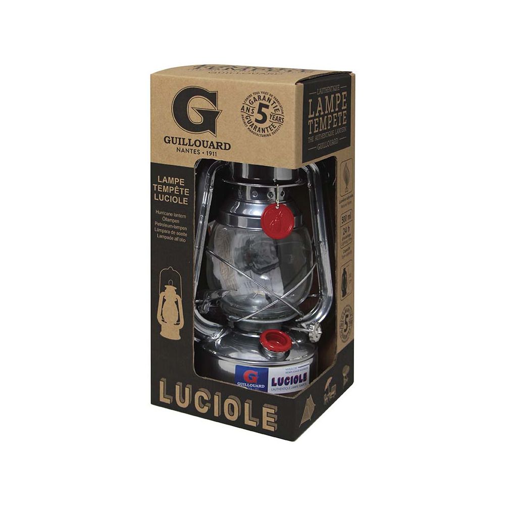 Lampe à pétrole Luciole Guillouard - Acier étamé - 4