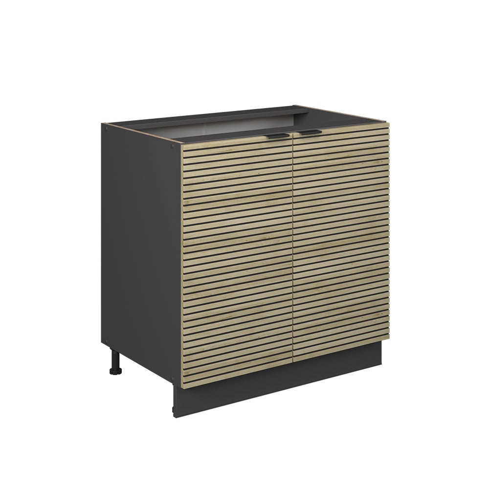 Vicco Szafka pod zlew Fame-Line, Panel dębowy, 80 cm z półką, bez blatu roboczego