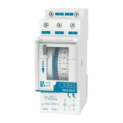 Interruttore orario analogico Obris INCA DUO QRD 230 V
