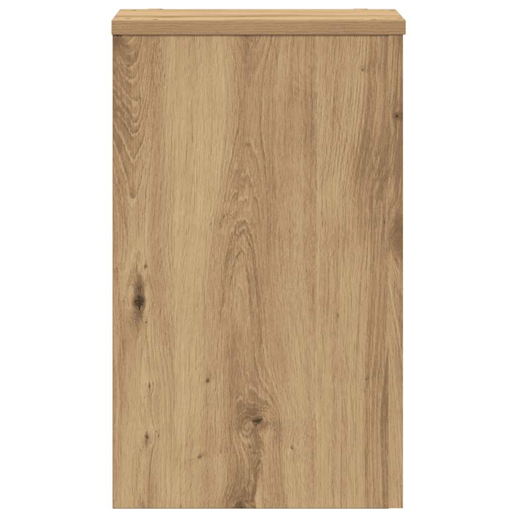 Supports pour plantes 2 pièces chêne artisanal panneau de bois - 6