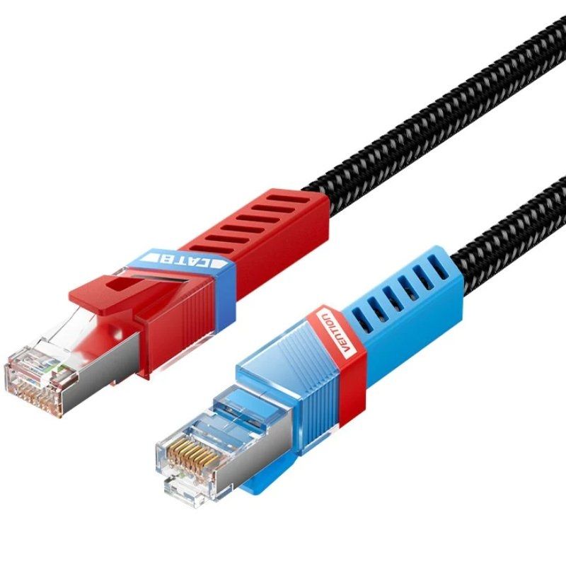 Cable de Red RJ45 SFTP Vention IKJBF Cat.8/ 1m/ Negro | Leroy Merlin