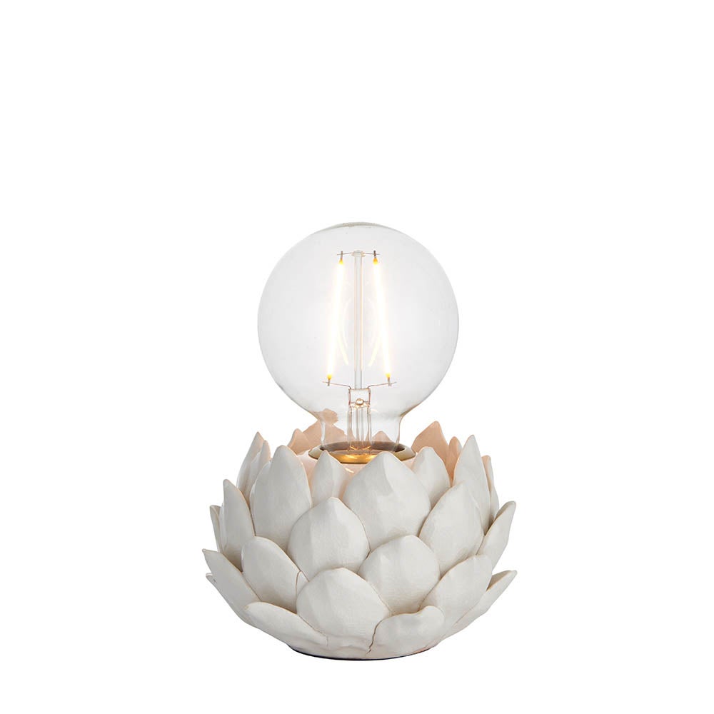 Lampa stołowa ARTICHOKE biała 1xE27x20W ceramika / gips wym:10x15x15cm IP20 Endon