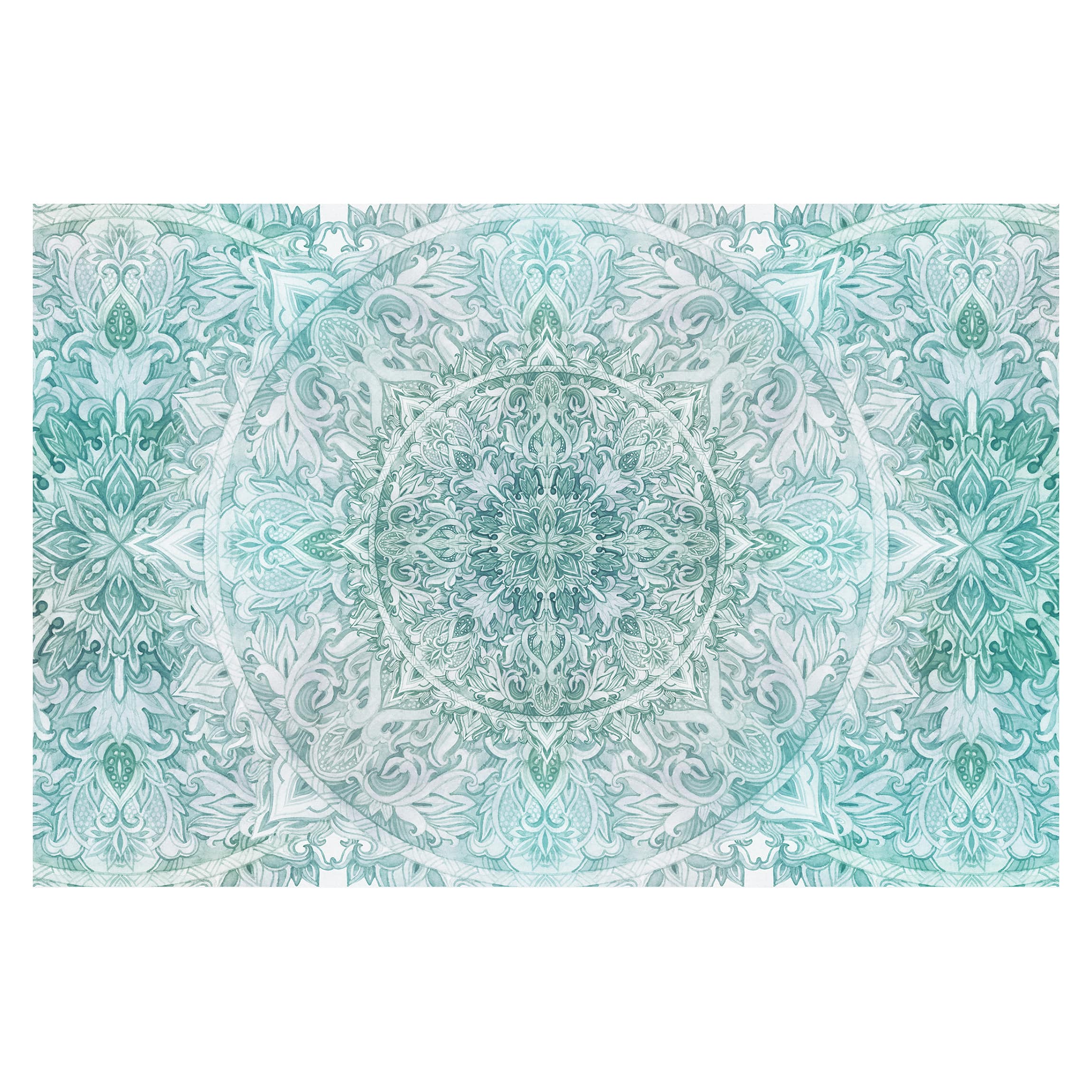 Papel pintado estampado acuarela arte motivos zen mandala 219 - salón dormitorio cocina pasillo - tnt 384 x 255 cm smart