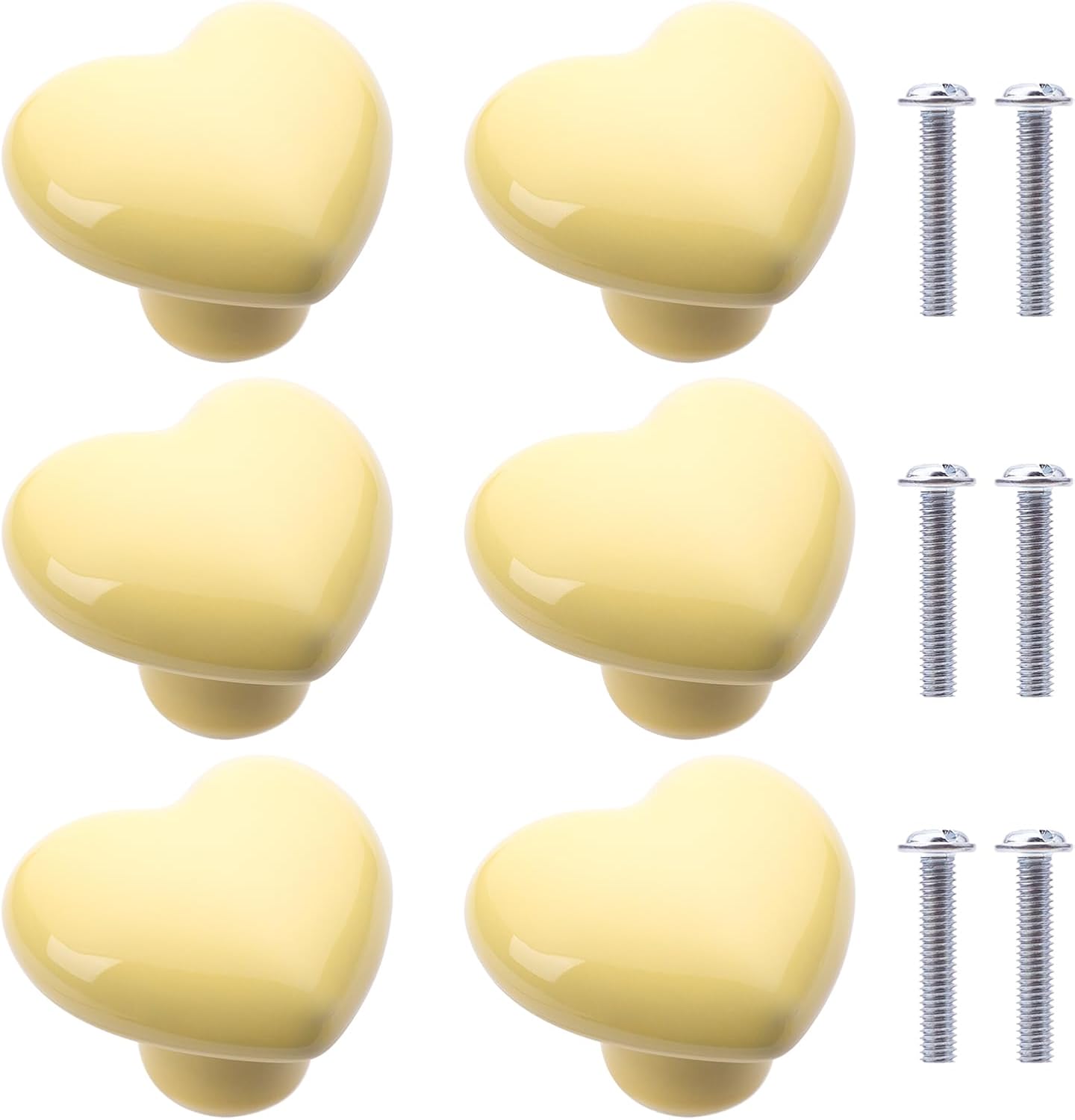 Lot De 13 Petits Boutons Vintage En Forme De Cœur - Beige 1,2cm - Idéal Layette - Réf 1738