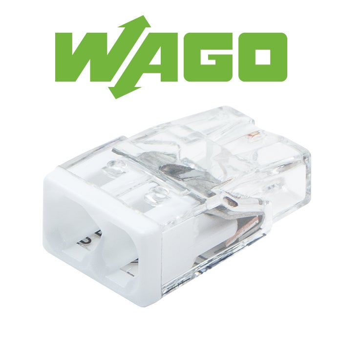 Pot de 100 mini bornes WAGO S2273, 2 fils, 24 A, 450 V, boîtier transparent, point de test, connexion PUSH WIRE® - 3