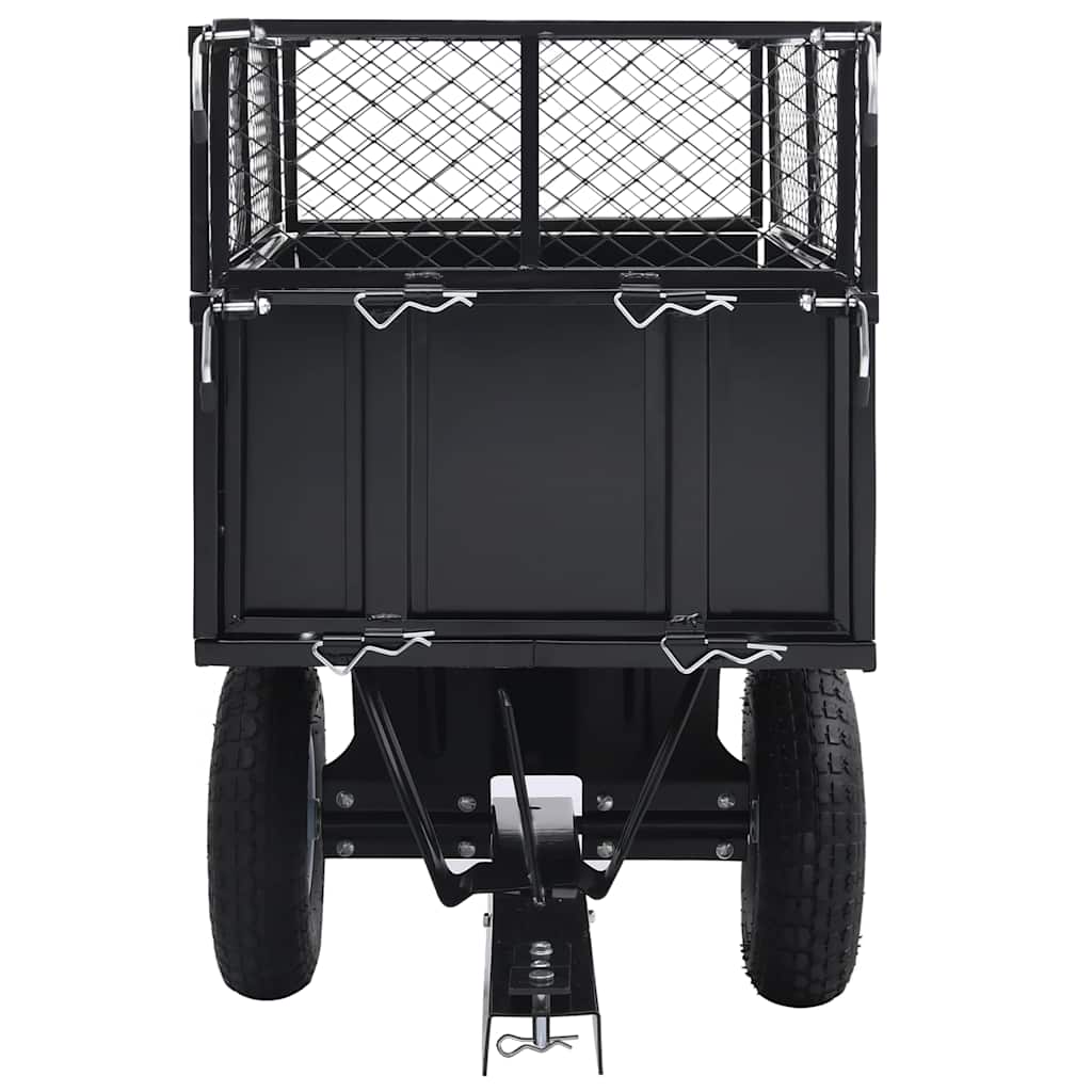 Przyczepka do kosiarki ogrodowej z odchylaną platformą 150 kg vidaXL - 4