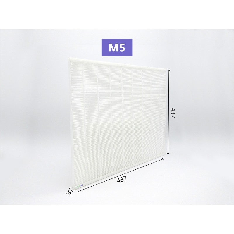 SINEA - Filtre M5 compatible ALDES T.ONE vertical 437 x 437 x 20 mm haute efficacité de filtration de l'air - 3