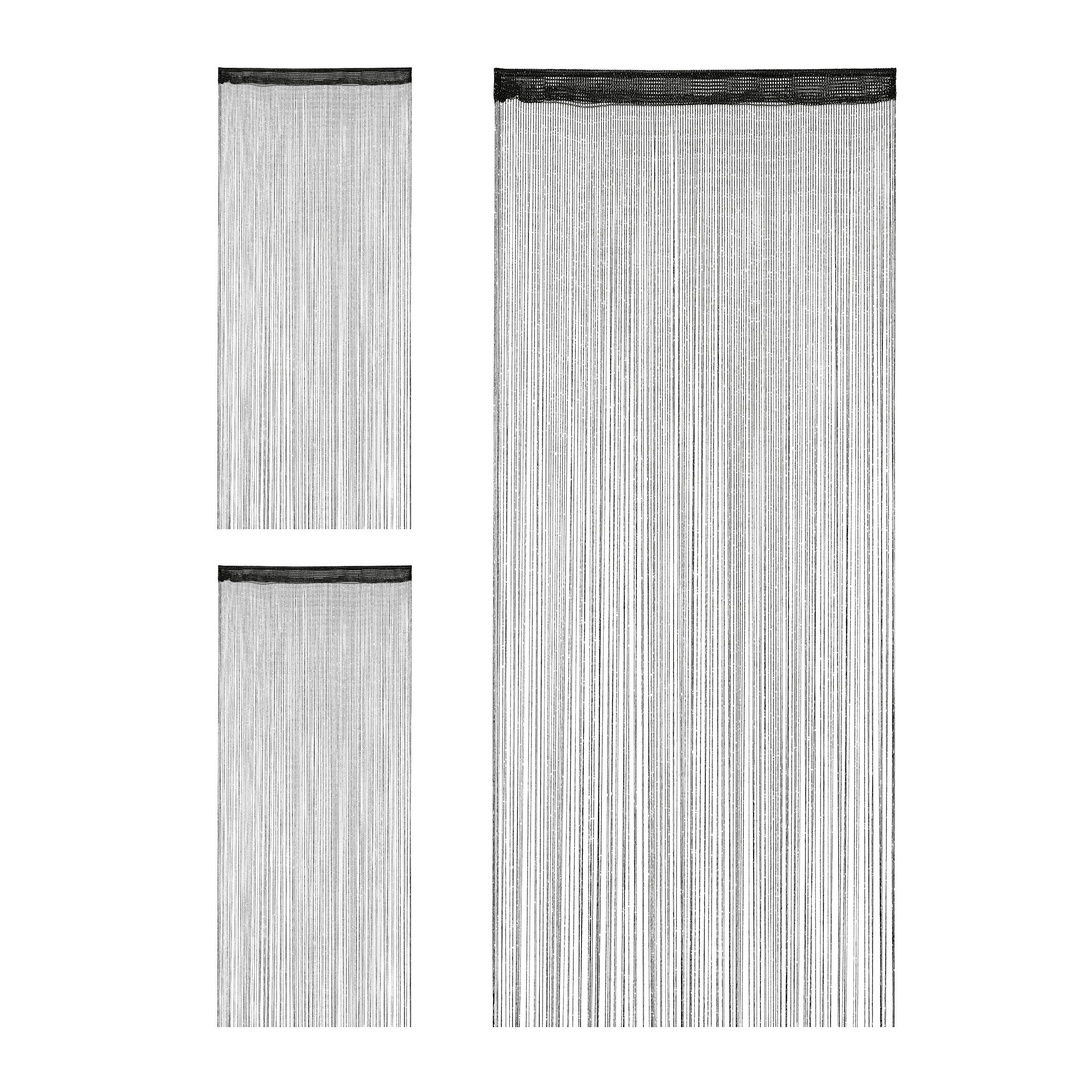 Relaxdays Rideau Passe-Tringle Lot De 2 - 90 X 245 Cm Blanc, Décoratif Et Pratique