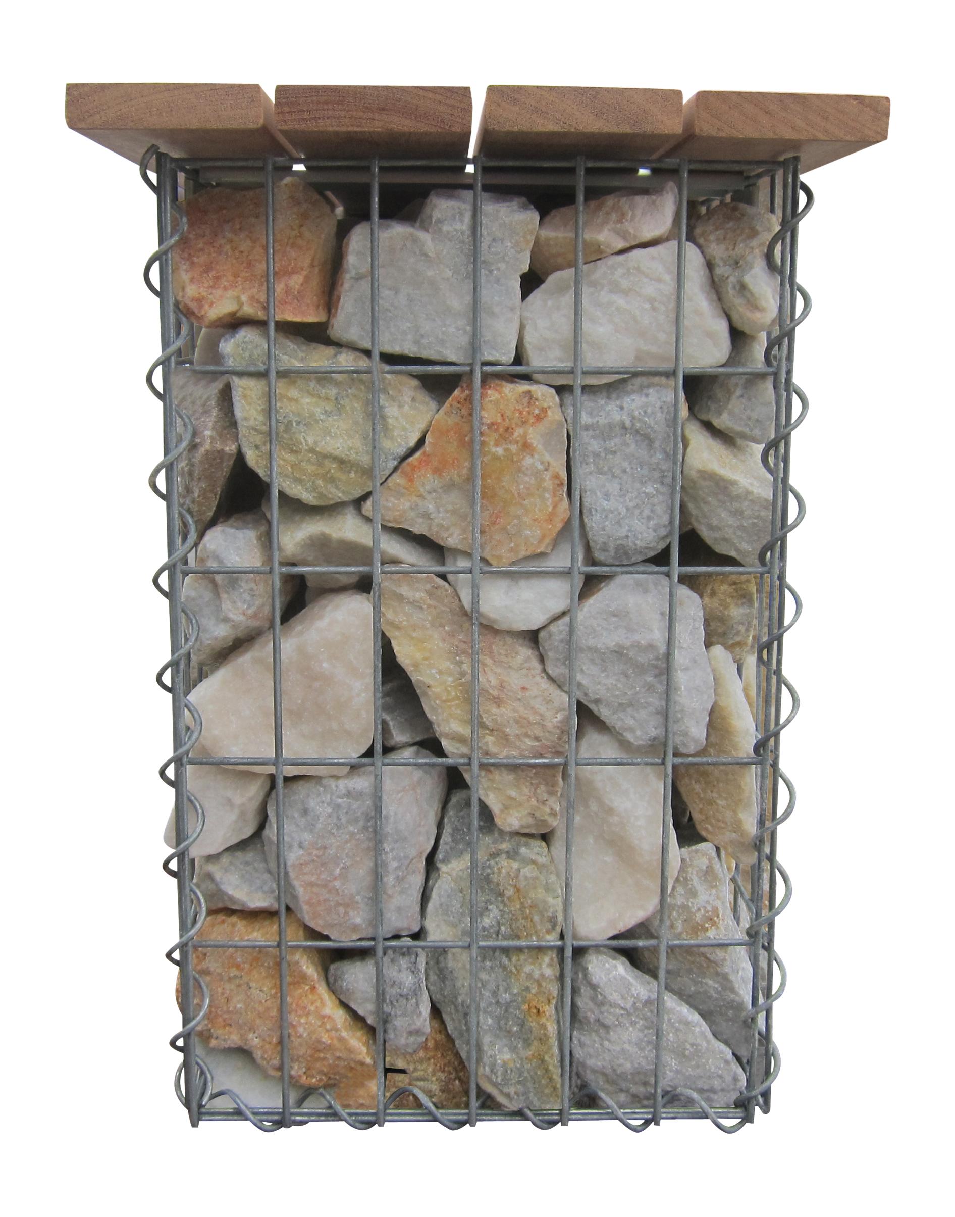 Banco de jardín Cumaru 115 cm x 50 cm x 30 cm, malla 5 x 10 cm, - 3