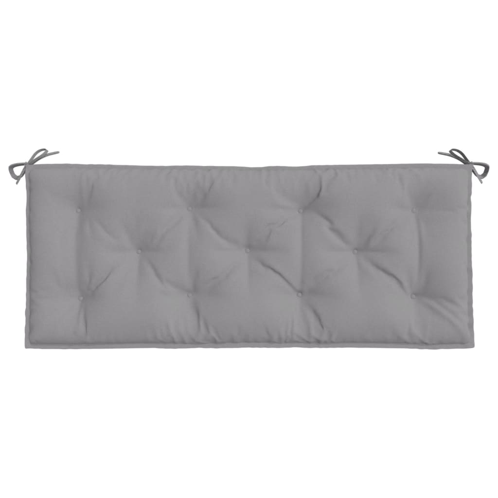 Almofada para banco de jardim em tecido Oxford cinza 120x50x7 cm - COMFORTXL - 4