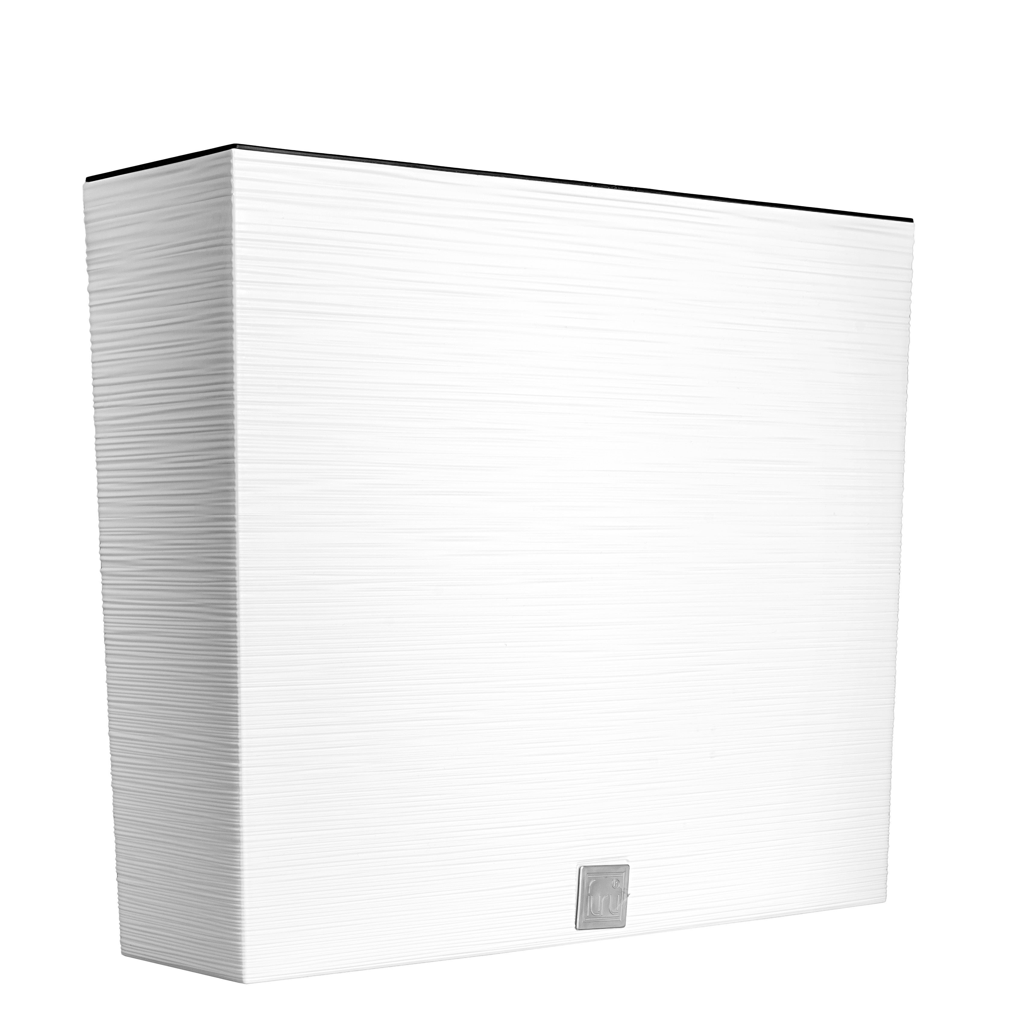 Pot de fleurs avec reserve d´eau 12 L blanc - FURU - 8