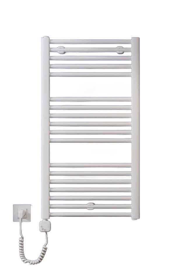 Grzejnik łazienkowy elekryczny Eltop 92,2x50 biały grzałka 400W LUXRAD