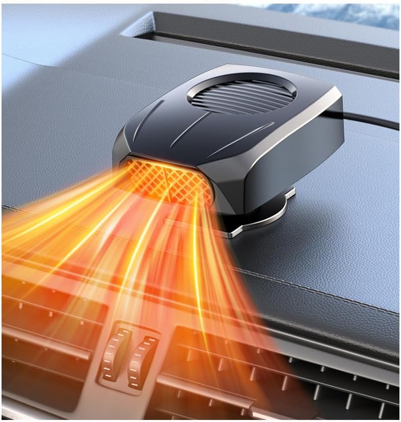 Ogrzewacz samochodowy 3 w 1, szybko nagrzewający się odmrażacz samochodowy 12 V z regulowaną uniwersalną kulą i dwoma trybami odmrażania zimą