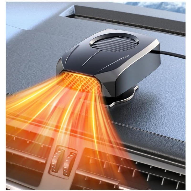 Ogrzewacz samochodowy 3 w 1, szybko nagrzewający się odmrażacz samochodowy 12 V z regulowaną uniwersalną kulą i dwoma trybami odmrażania zimą