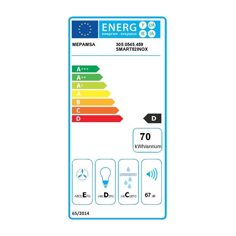 Hotte standard Mepamsa SMART PLUS NEO 52X 50 cm Acier - 2