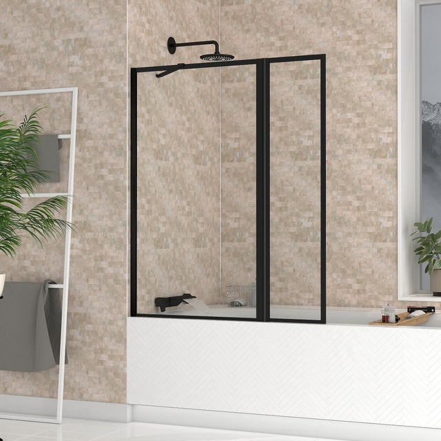 Porte de douche niche 100cm 2 portes ouverture pliante | Soffio | Leroy