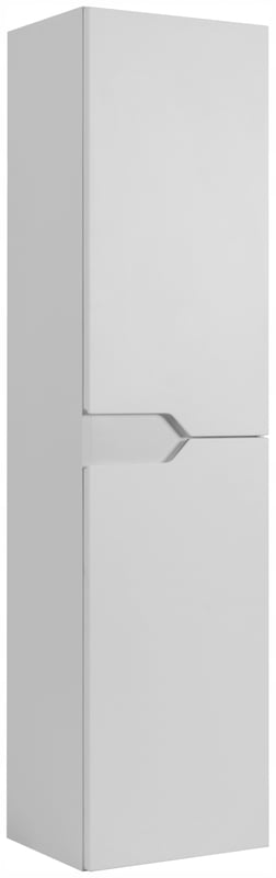 Słupek łazienkowy MODERN 35x136 cm biały MDF frezowane uchwyty