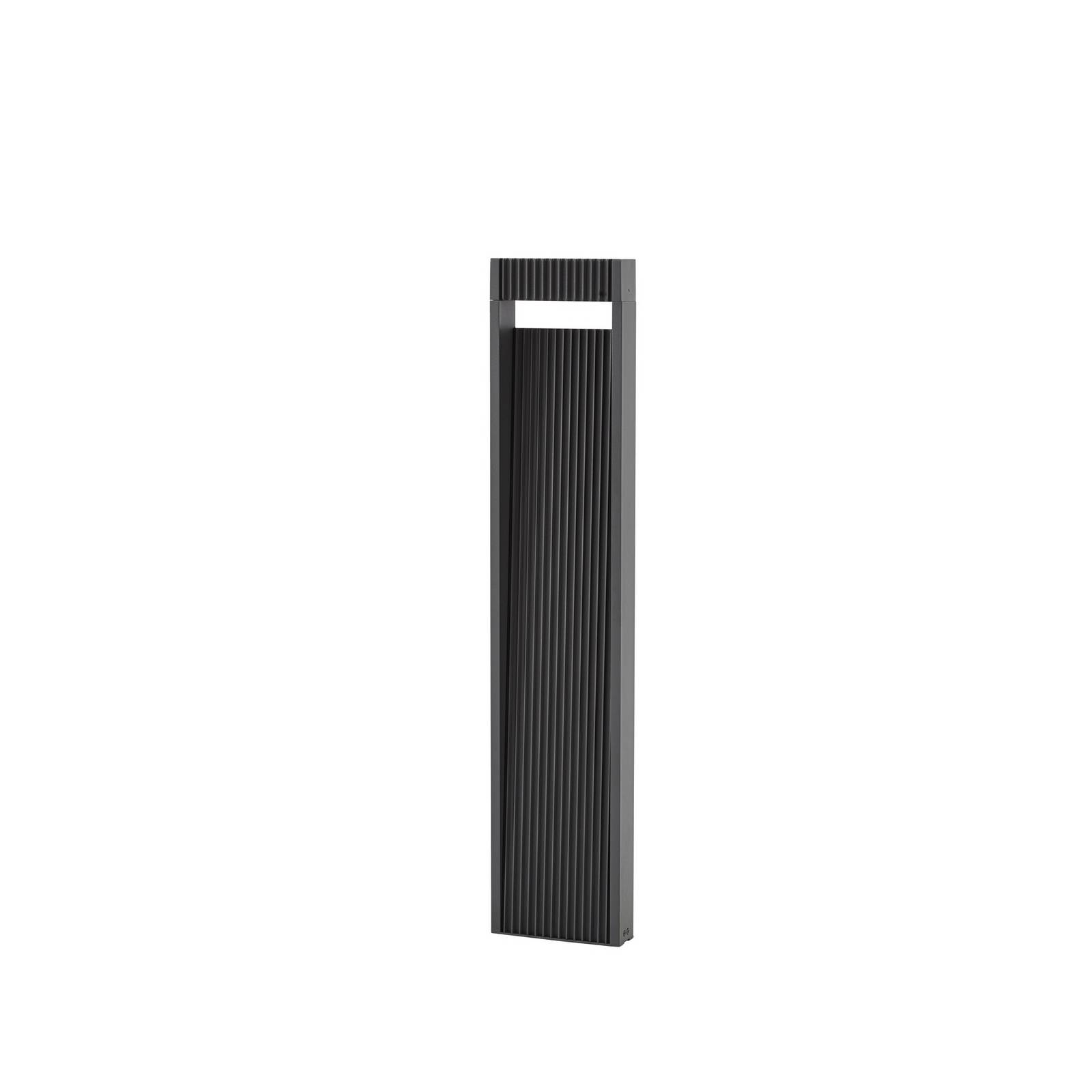 Bolardo luminoso led lucande tavion, 80 cm, antracita, ip65, iluminación de senderos, baliza, iluminación de senderos, farola