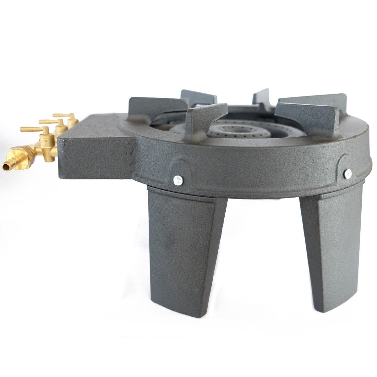 Réchaud à Gaz Traiteur 4 pieds 8,6KW 3 Bruleurs Gaz Butane ou Propane Fonte véritable KZ Garden - 5