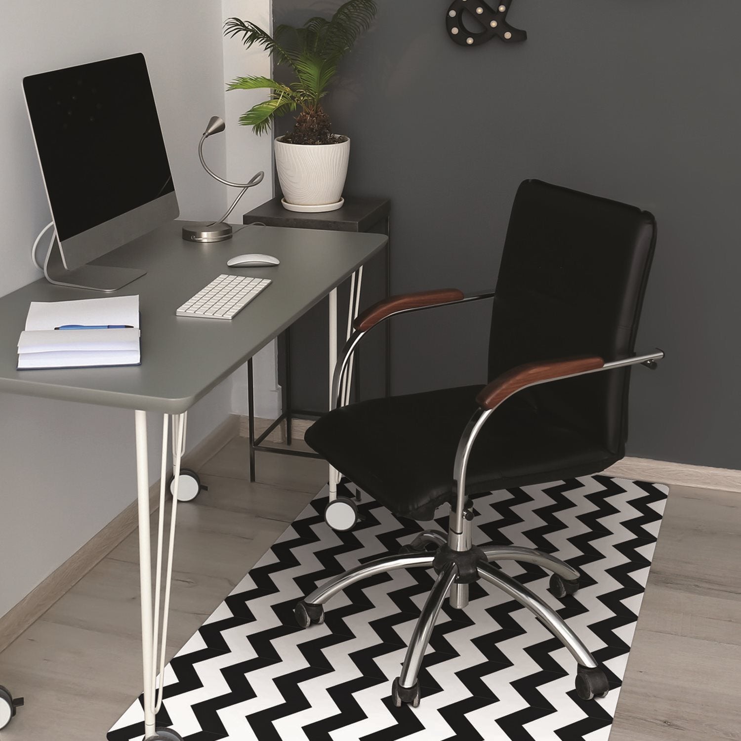 Mata ochronna pod krzesło, Etniczna mozaika metalowe zarysowania 120x90 cm – Tulup - 4