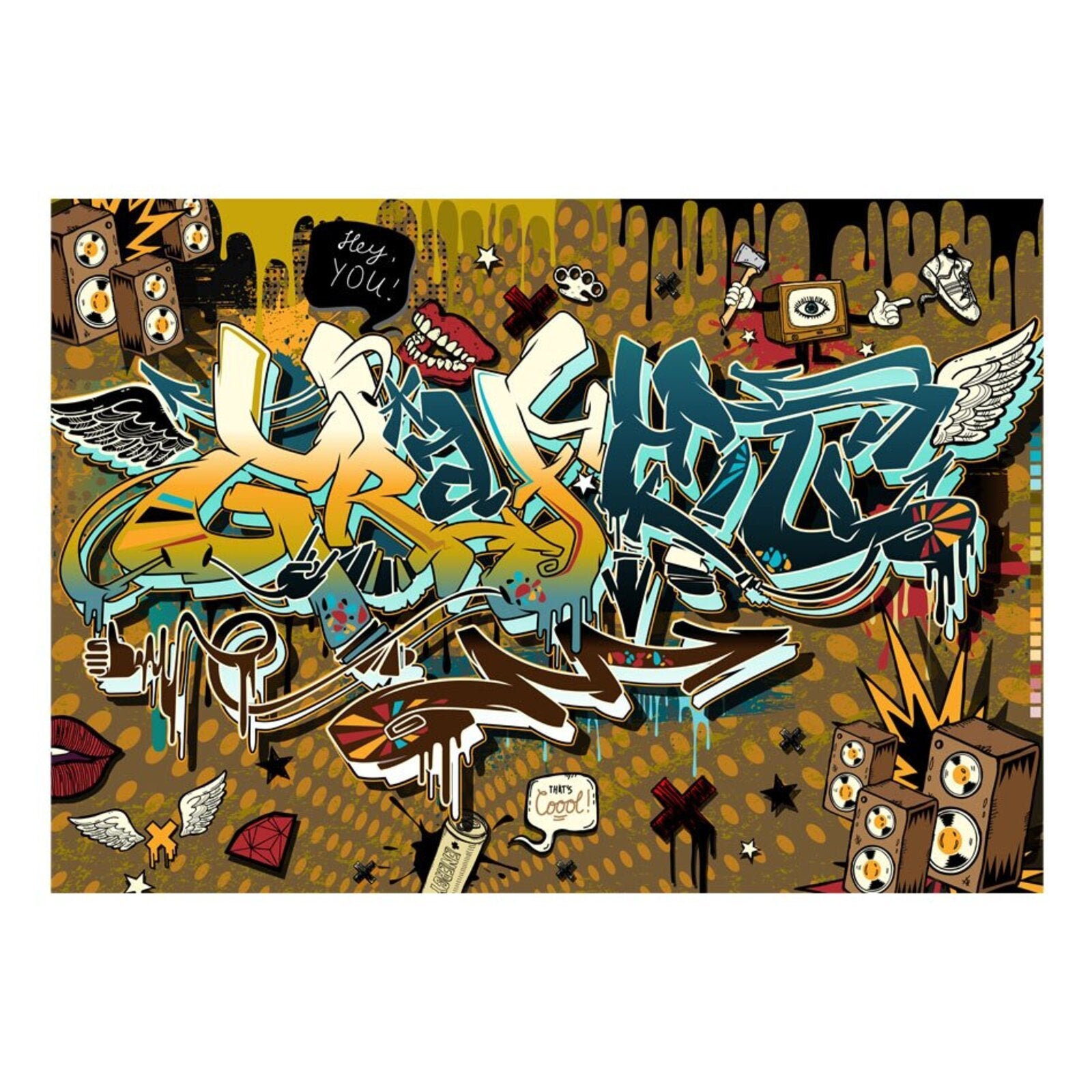 Papier peint c'est super - 400 x 280 cm - 2