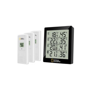 Thermo-Hygromètre Radiopiloté RoomLogg PRO - Station Météo Avec 5 Capteurs Et Enregistreur