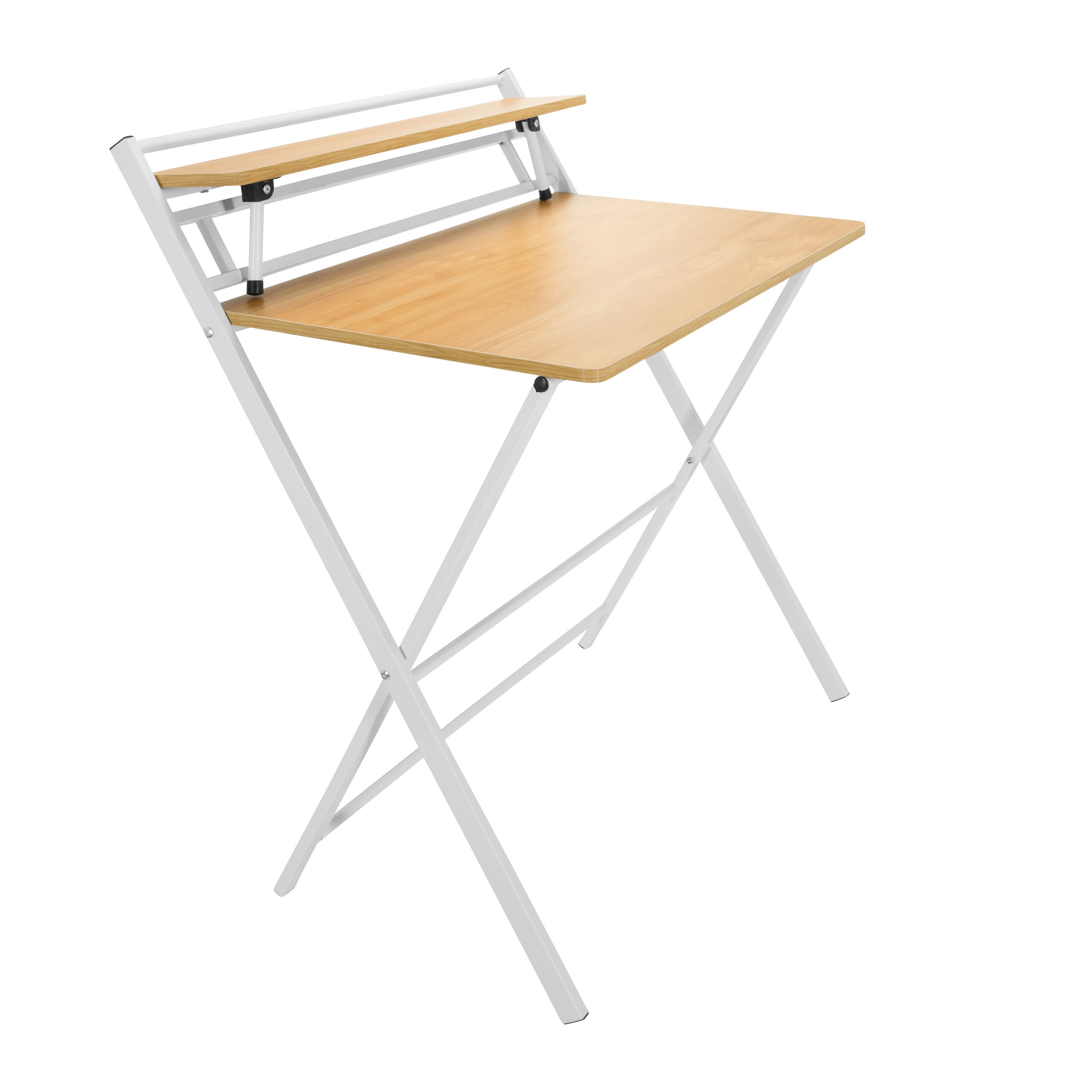 Scrivania EASY CLAP 92 x 84 rovere chiaro / bianco hjh OFFICE - 6