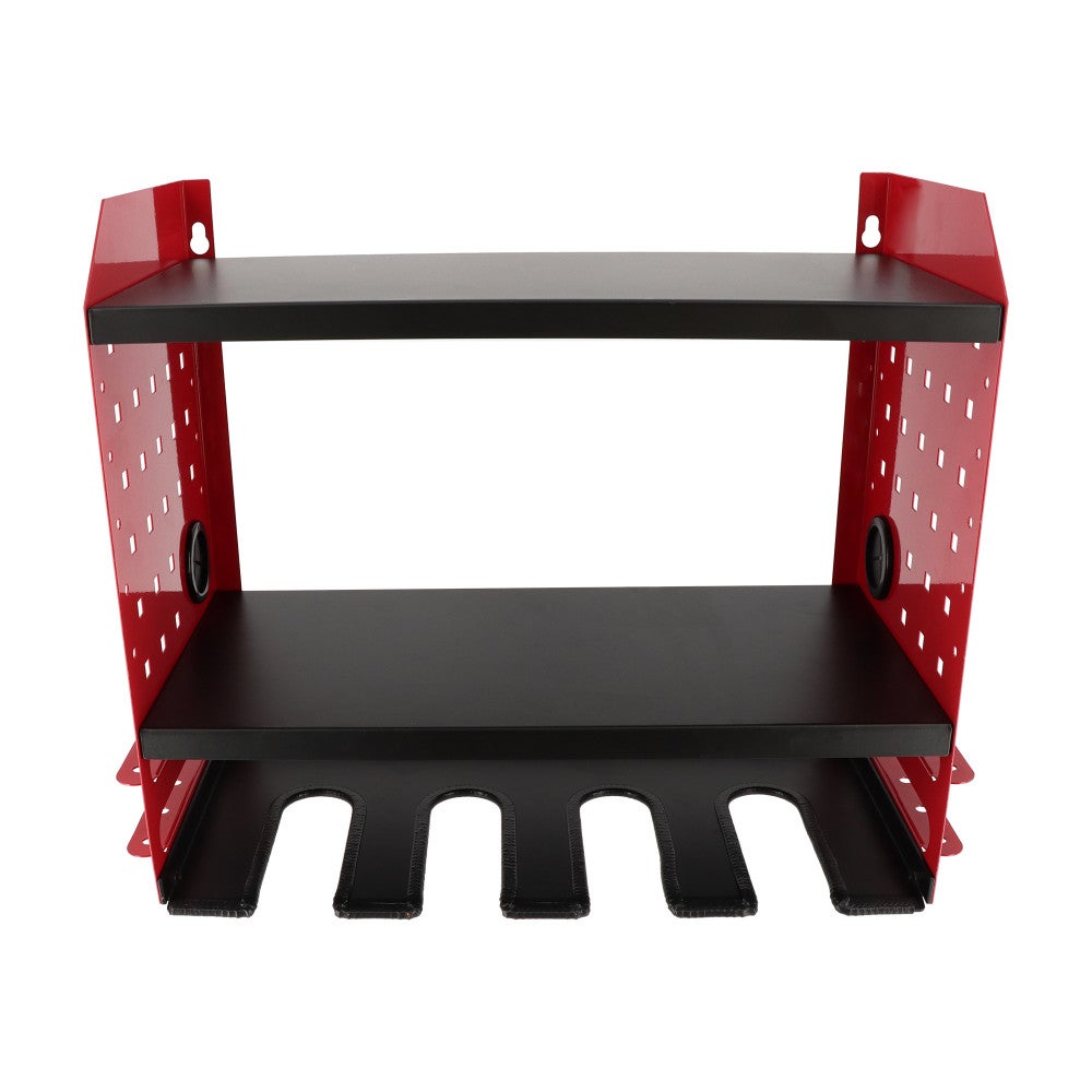 Étagère Murale Rangement Outils Électroportatifs - pour Perceuse - Meuleuse - 4 emplacements - Passage pour Câbles - 45kg - 4
