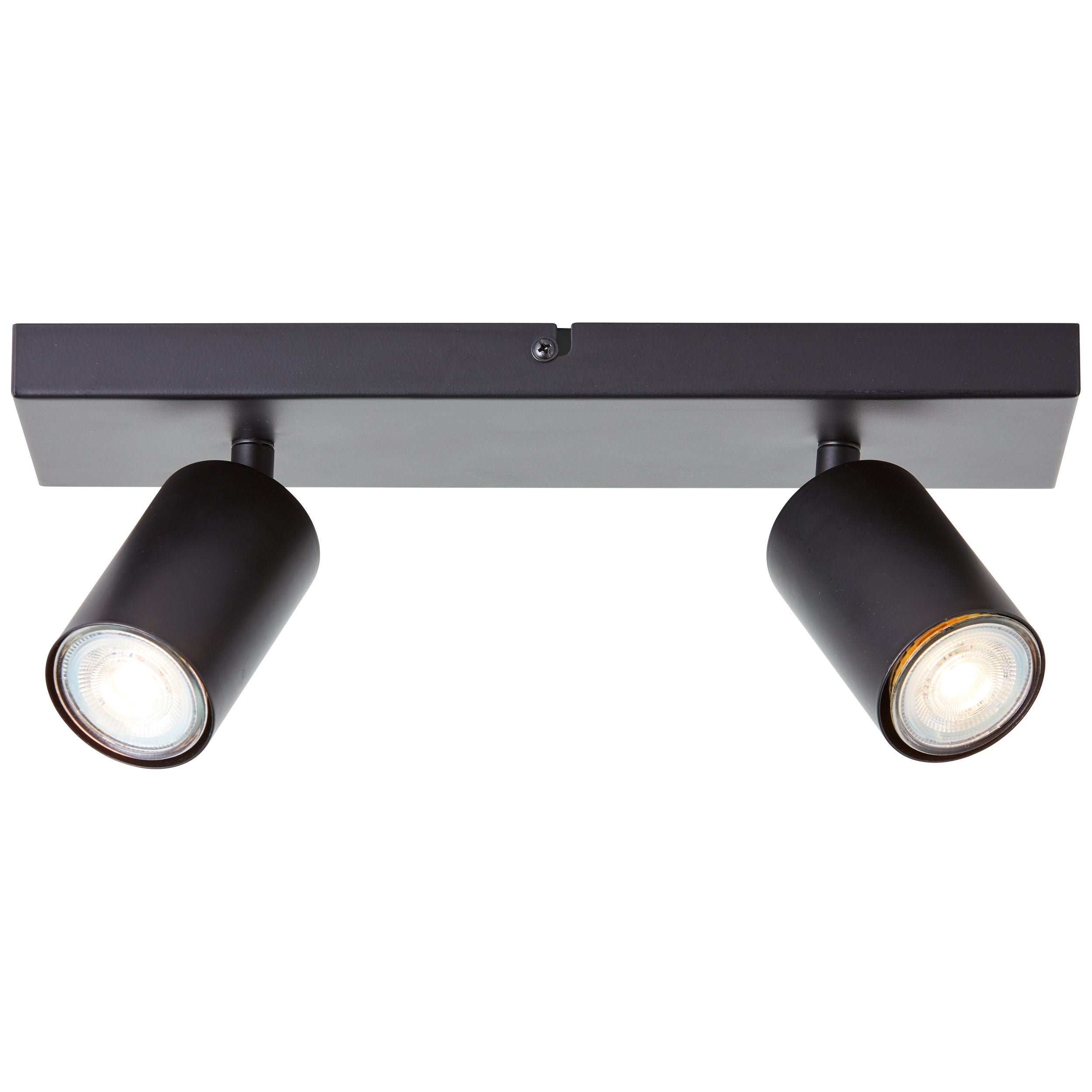 Brilliant Jello 2-płomienny reflektor LED, czarny matowy, metalowy, 2x LED, GU10, 5 W, z reflektorami LED (strumień świetlny: 345 lm, barwa światła: c