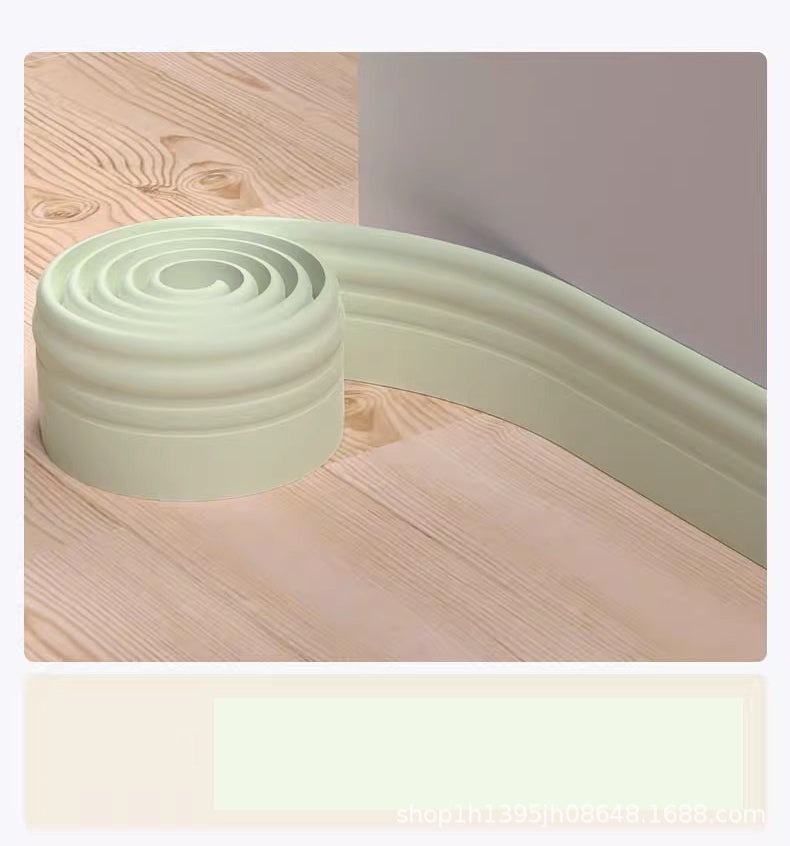 Plinthe autocollante moderne, décoration murale pour la maison, réutilisable, imperméable, adaptée au salon, à la cuisine, beige (10 cm x 2 m) - 4