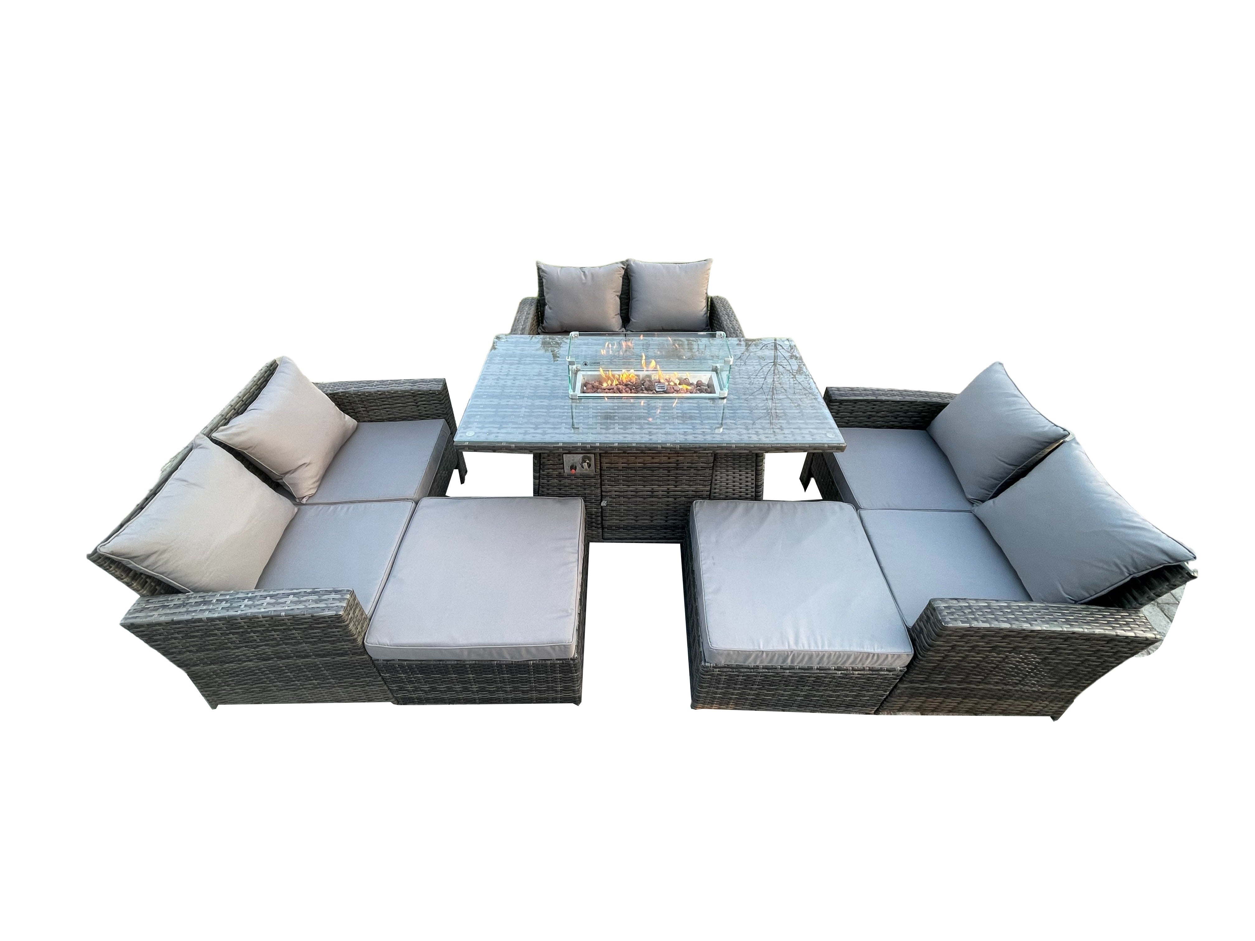 Jet-Line Ensemble Meubles Jardin 3 Pièces Blanc - Table + 2 Chaises Pliantes Balcon, Acier Revêtu Résistant Intempéries