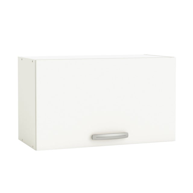 Meuble sur-hotte 1 porte 60x28x35 cm blanc - JONAS