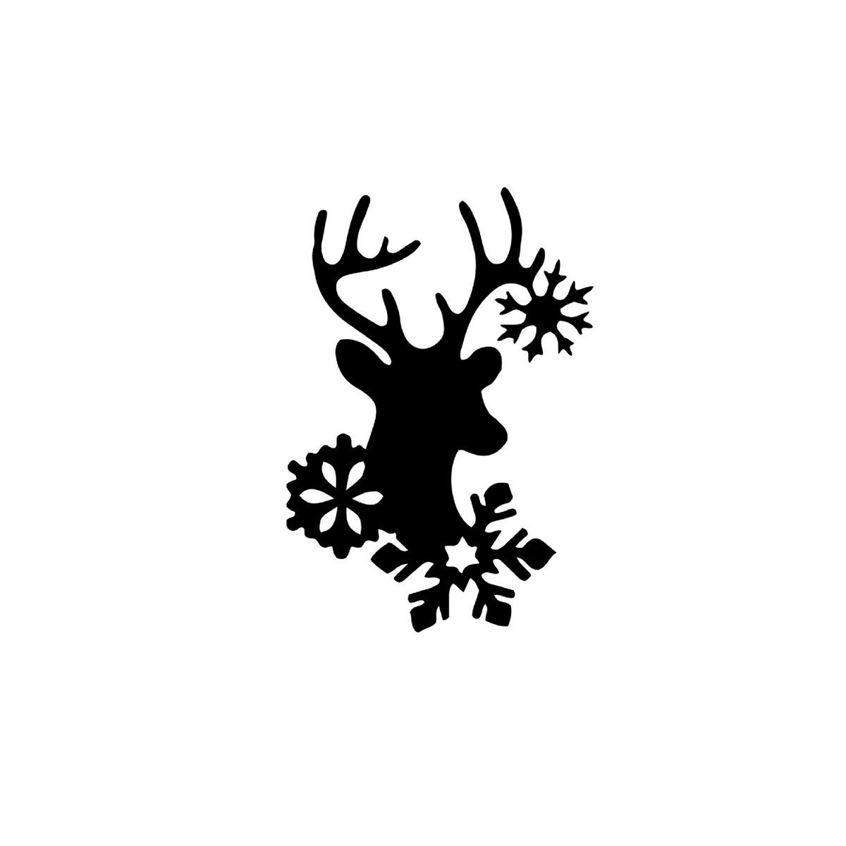 Decoración de Metal Reno 3, Metal, Negro, EPIKASA Leroy Merlin