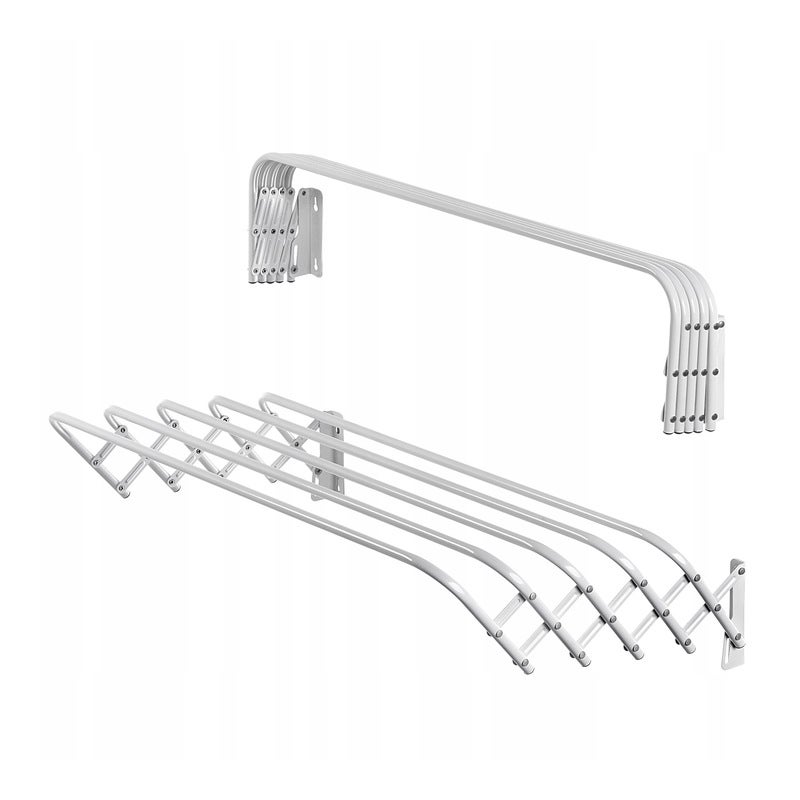 SUSZARKA NA PRANIE BIELIZNĘ ŁAZIENKOWA HARMONIJKOWA 80 cm ŚCIENNA NAŚCIENNA