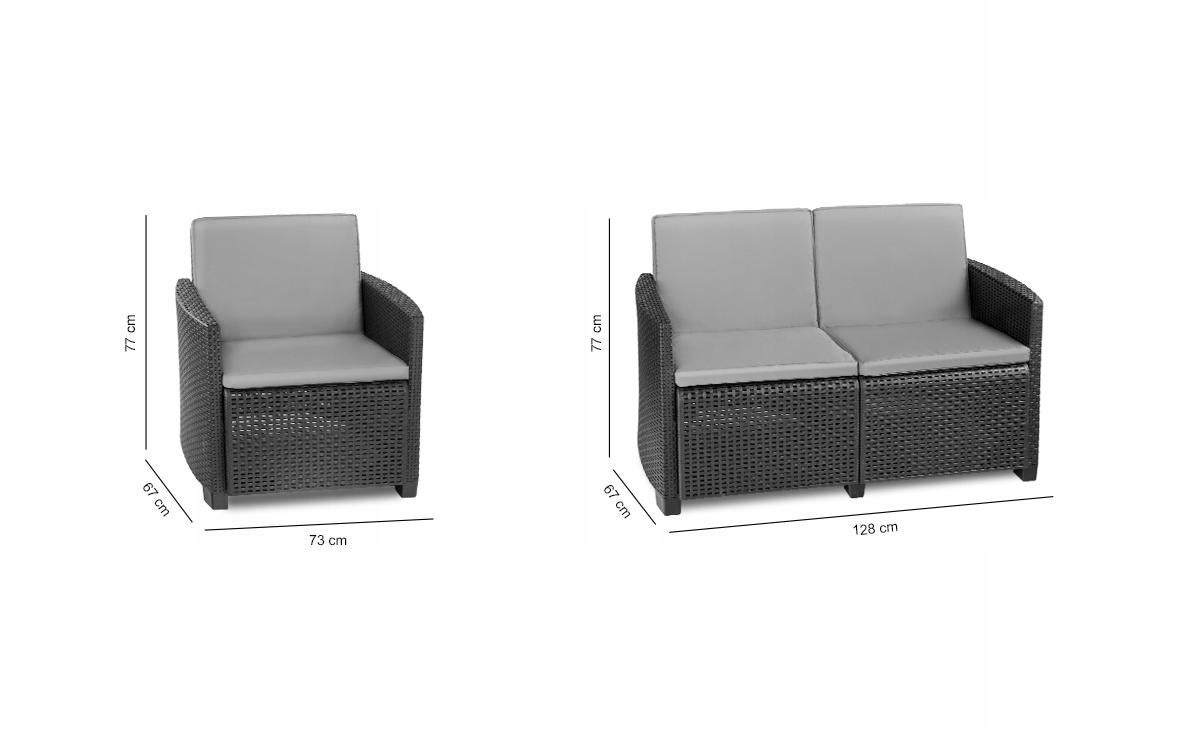 Zestaw Mebli Ogrodowych KING Sicilia 6 EUROHIT Garden - 4