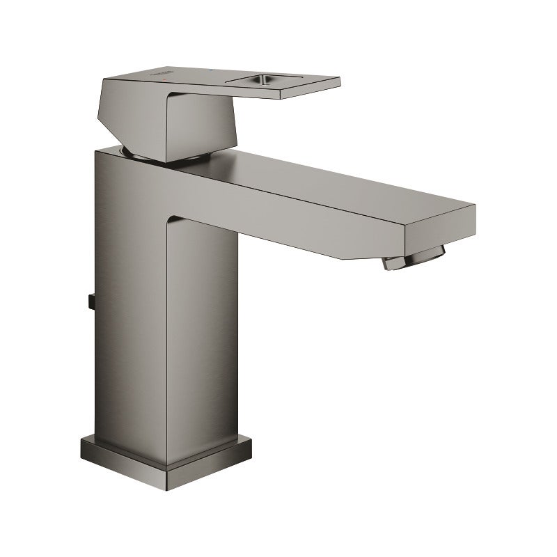 Eurocube, monomando de lavabo tamaño M, Grafito duro cepillado ...