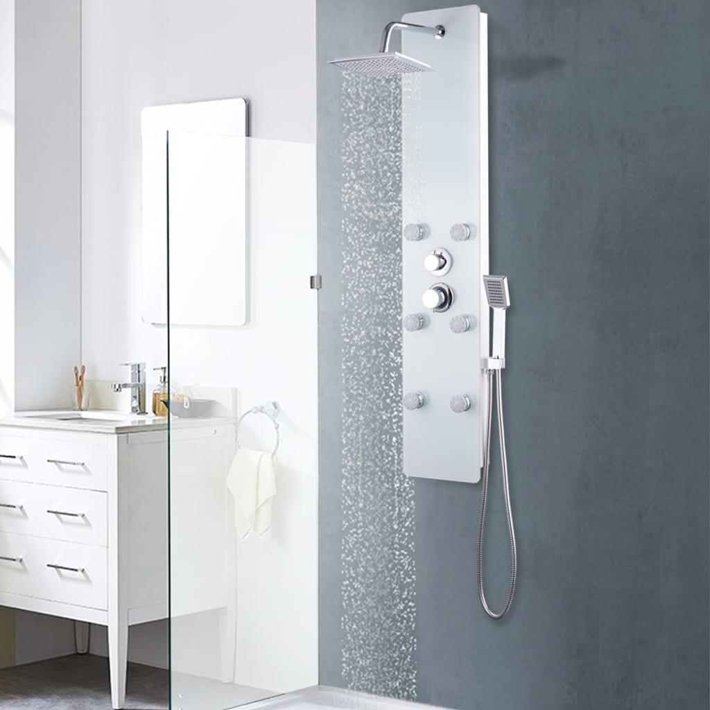 Panel ducha de vidrio 25x44,6x130 cm