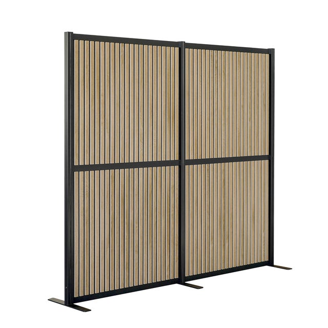 Ścianka akustyczna / ścianka działowa FLEXMIUT MODUL 167x192 PET brązowa / czarna hjh OFFICE