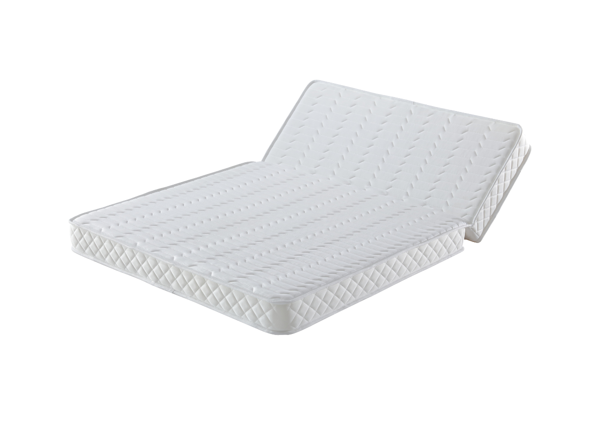 Matelas Très Ferme pour Tous BZ + Alèse 140x190 x 10 cm + Oreiller Visco - Découpe Assise 60 cm - 5 Zones de Confort - rembourrage 100 % polesther - â - 2