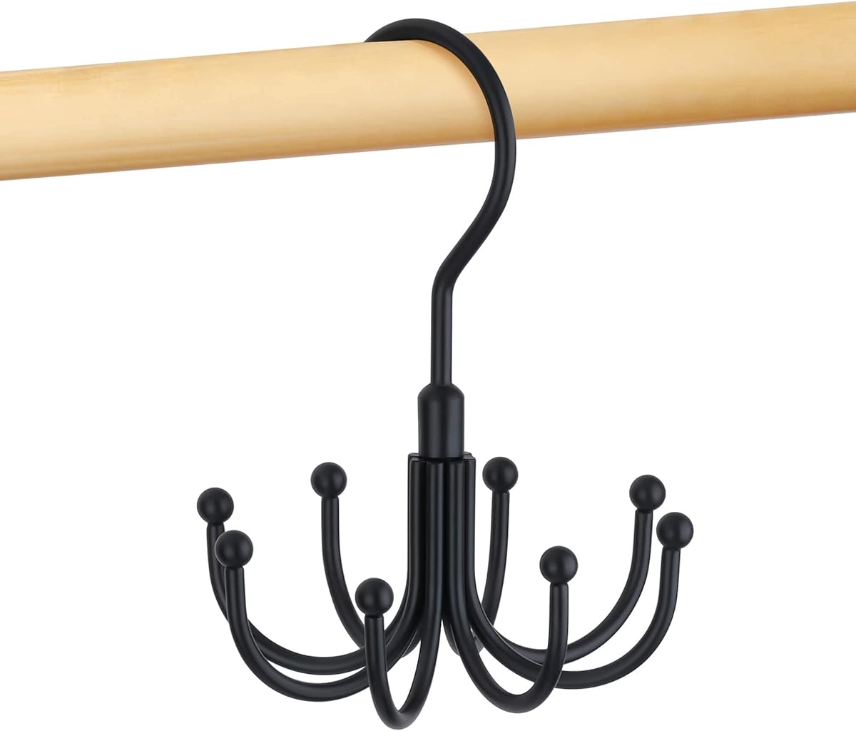 Cintre Ceinture Porte-Ceinture MAWA - Revêtement Antidérapant - Noir - 20,5 Cm - Fabriqué En Allemagne Rangement Ceintures Chaînes