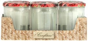 GPK4ALL Set 24 Barattoli In Vetro Da 226g Con Coperchio Argento - Per Marmellate, Miele, Spezie E Bomboniere (Vetro Trasparente, Ermetici) - 3