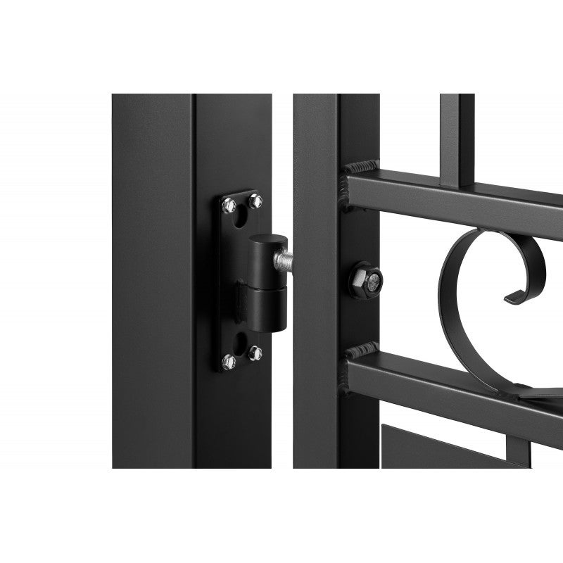 Portail aluminium tradition style ferronnerie 3m00 Noir - 6