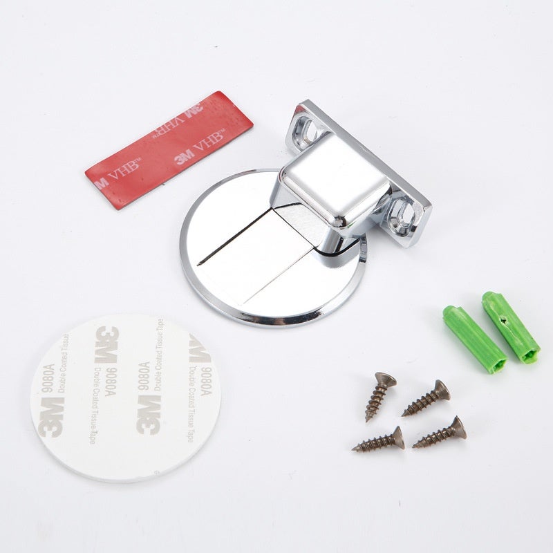 Butée De Porte Invisible,Butée De Porte Magnétique en Acier Inoxydable,Avec Adhésif,Aucun Perçage Requis（1pc,argent） - 6