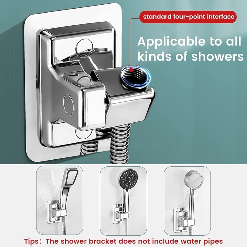 Supporto Per Soffione Doccia Senza Foratura - Supporto Per Doccia Senza Foratura Supporto Per Doccia Portatile In Metallo Regolabile Supporto Per Doccia Portatile Con Circonferenza Di 96906580