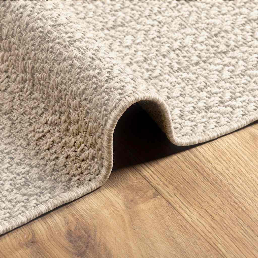 Tapete ZIZUR creme 140x200cm aspeto de juta interior e exterior vidaXL - 5