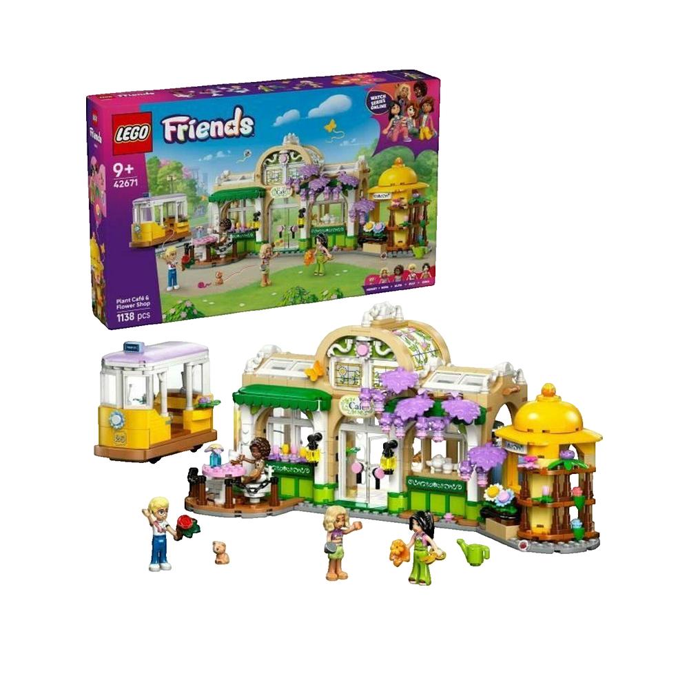 Zestaw LEGO Friends Kawiarnia Roślinna i Kwiaciarnia 4 Minilalki Kreatywna Zabawa