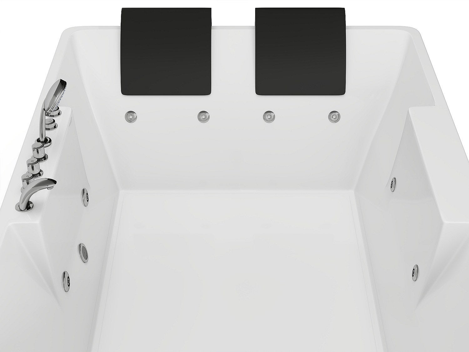 Baignoire balnéo - 2 places - 515 L - 182 x 122 x 62 cm - Angle droit - THALASSA - 3