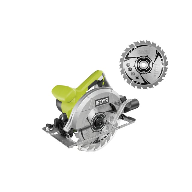 Confezione RYOBI Sega circolare RCS1400-G - 1400W - 66mm - lama CSB190A1 - 190mm - 24 denti