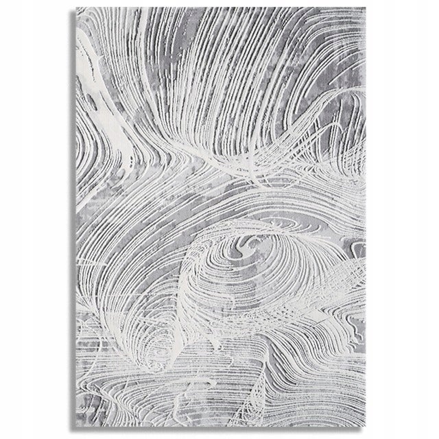 DYWAN NOWOCZESNY 3D CLAMENTE Y219A SZARY 80x300